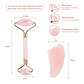 Rodillo Facial Jade Cuarzo Rosa Masajeador Estuche Deluxe - Miniatura 2