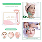 Rodillo Facial Jade Cuarzo Rosa Masajeador Estuche Deluxe - Miniatura 10