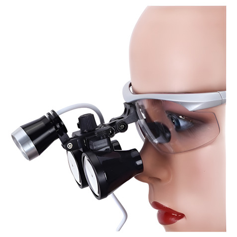 Lupas Binoculares Quirúrgicas 3.5 X 420 Luz Led Santiago 1