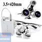 Lupas Binoculares Quirúrgicas 3.5 X 420 Luz Led Santiago - Miniatura 3