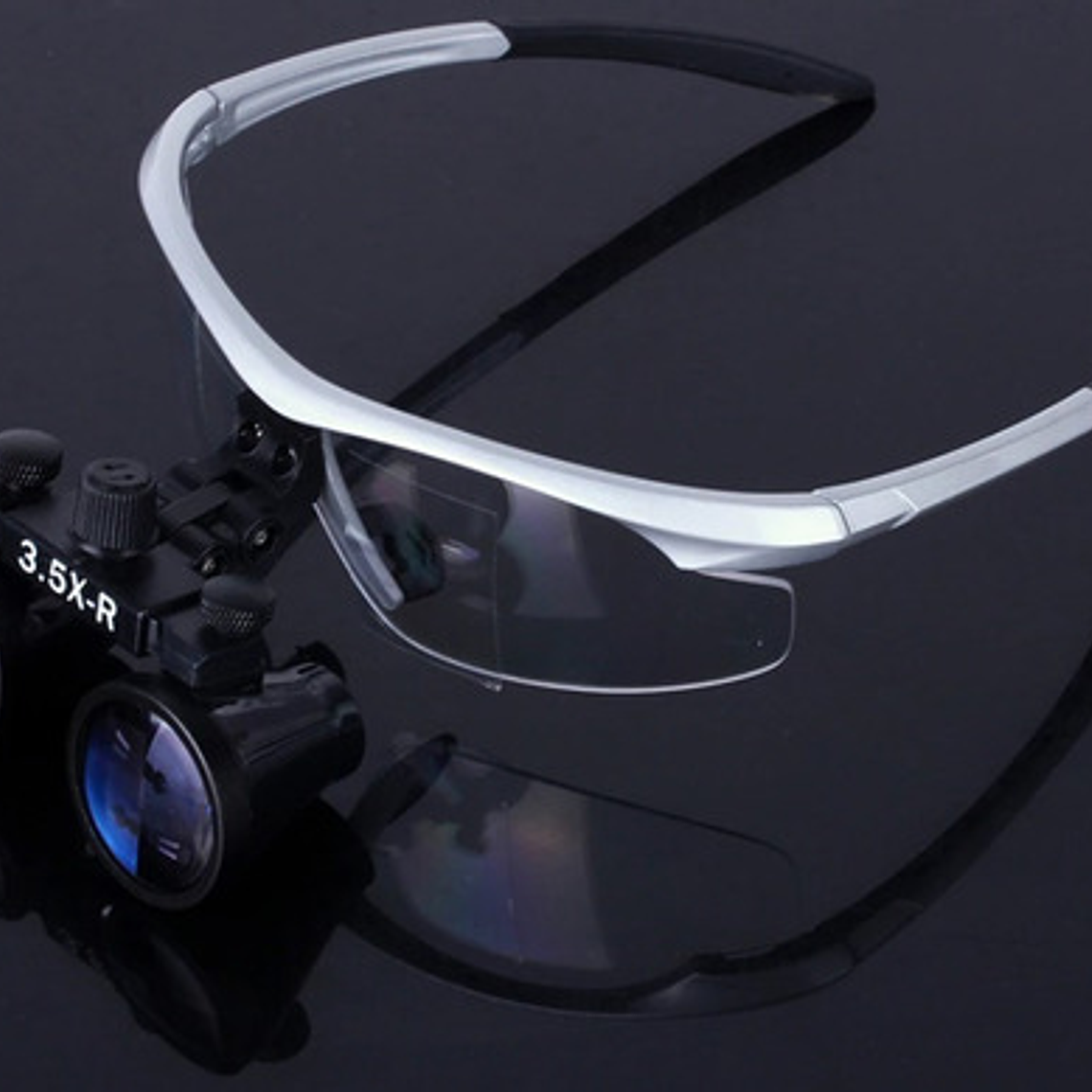 Lupas Binoculares Quirúrgicas 3.5 X 420 Luz Led Santiago 6