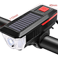 Luz Led Solar Recargable Para Bicicleta Con Bocina Stgo. - Miniatura 9