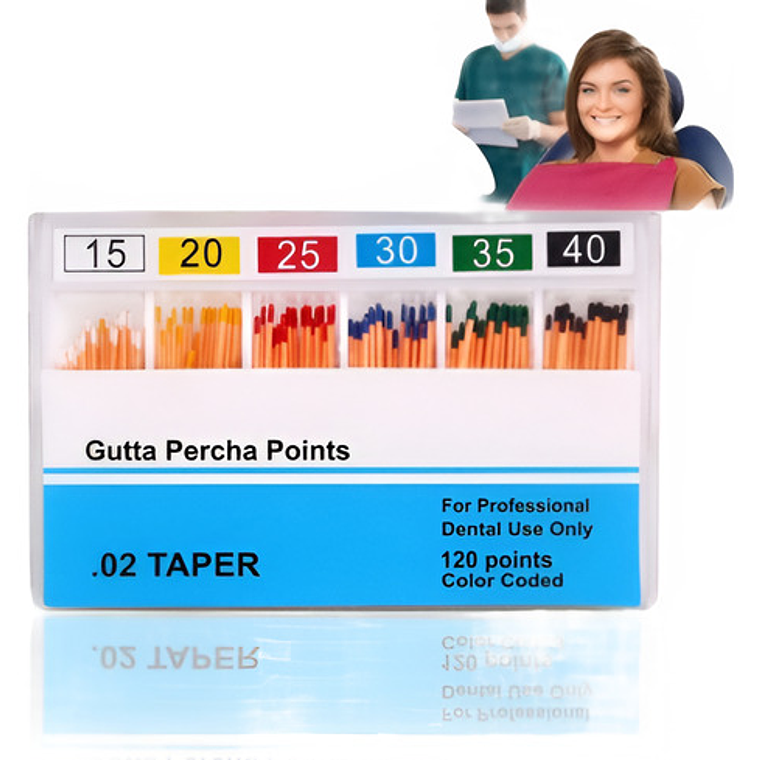 Conos De Gutapercha Para Endodoncia. 1 Cajita De 120u Stgo. 1