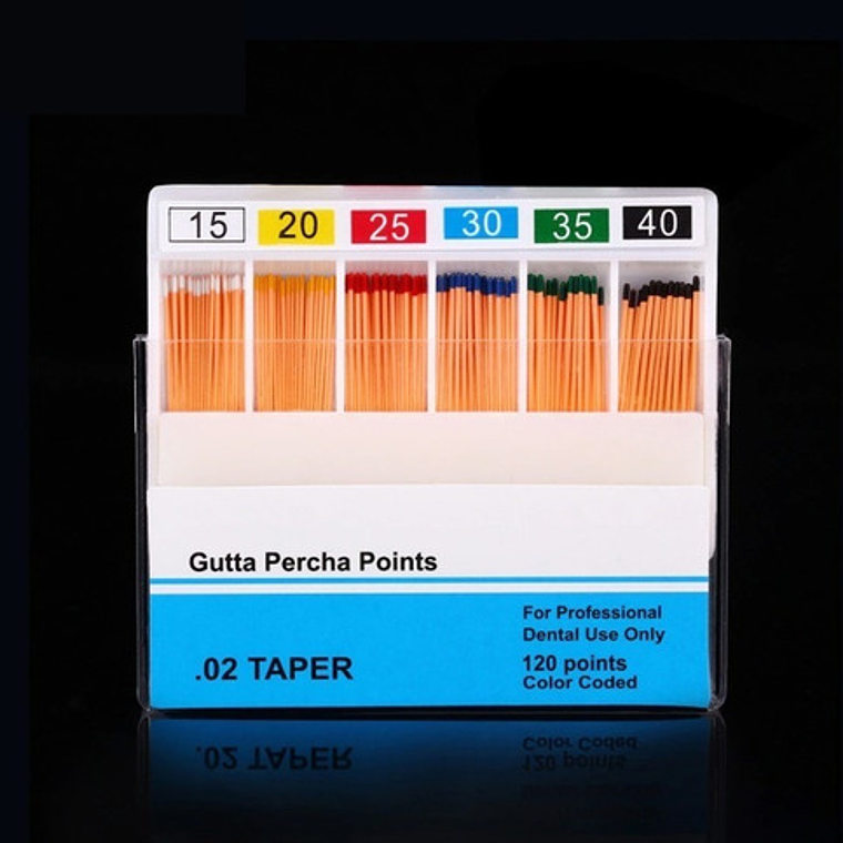 Conos De Gutapercha Para Endodoncia. 1 Cajita De 120u Stgo. 8
