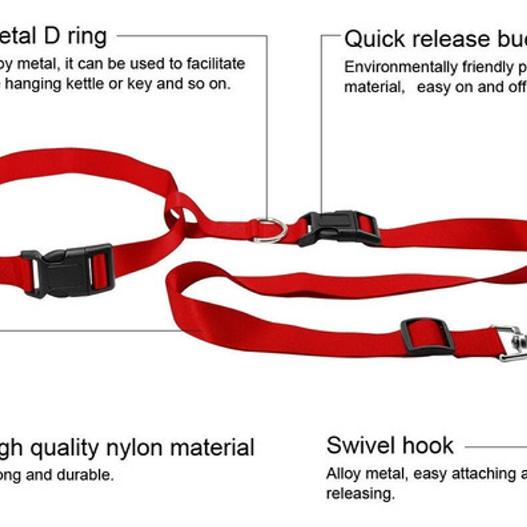 Cinturón Correa Para Correr Con Tu Perro Running Santiago 26