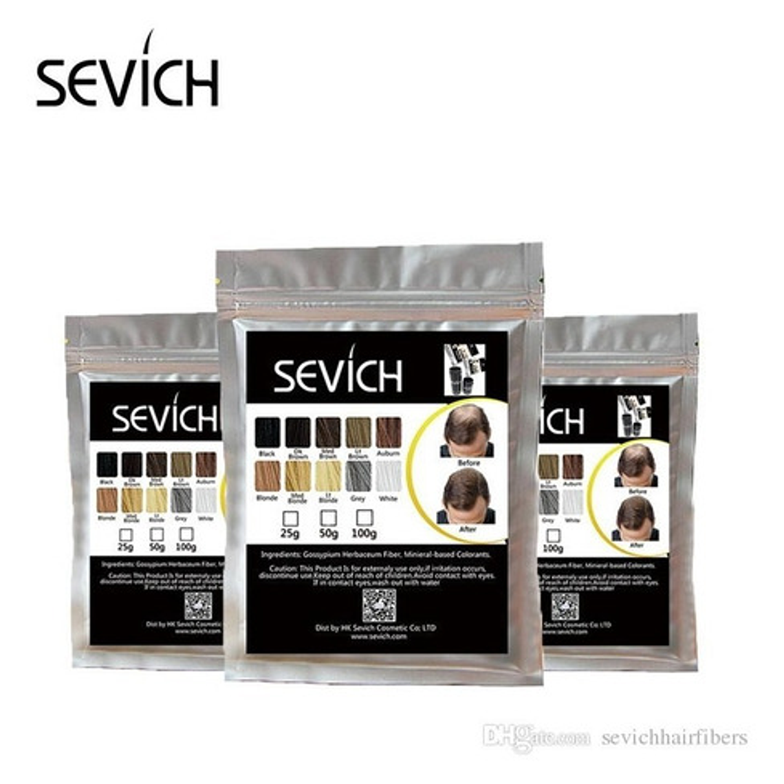 Toppik Recarga Pelo Polvo 100g No Nano Hair Fibras Santiago 11