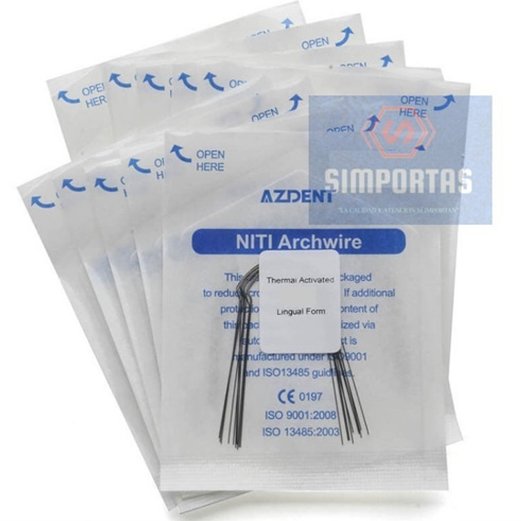 Arcos Niti Super Elástico Ortodoncia Linguales Santiago 5
