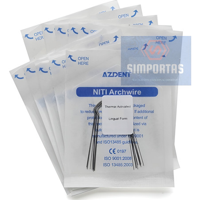 Arcos Niti Super Elástico Ortodoncia Linguales Santiago 25
