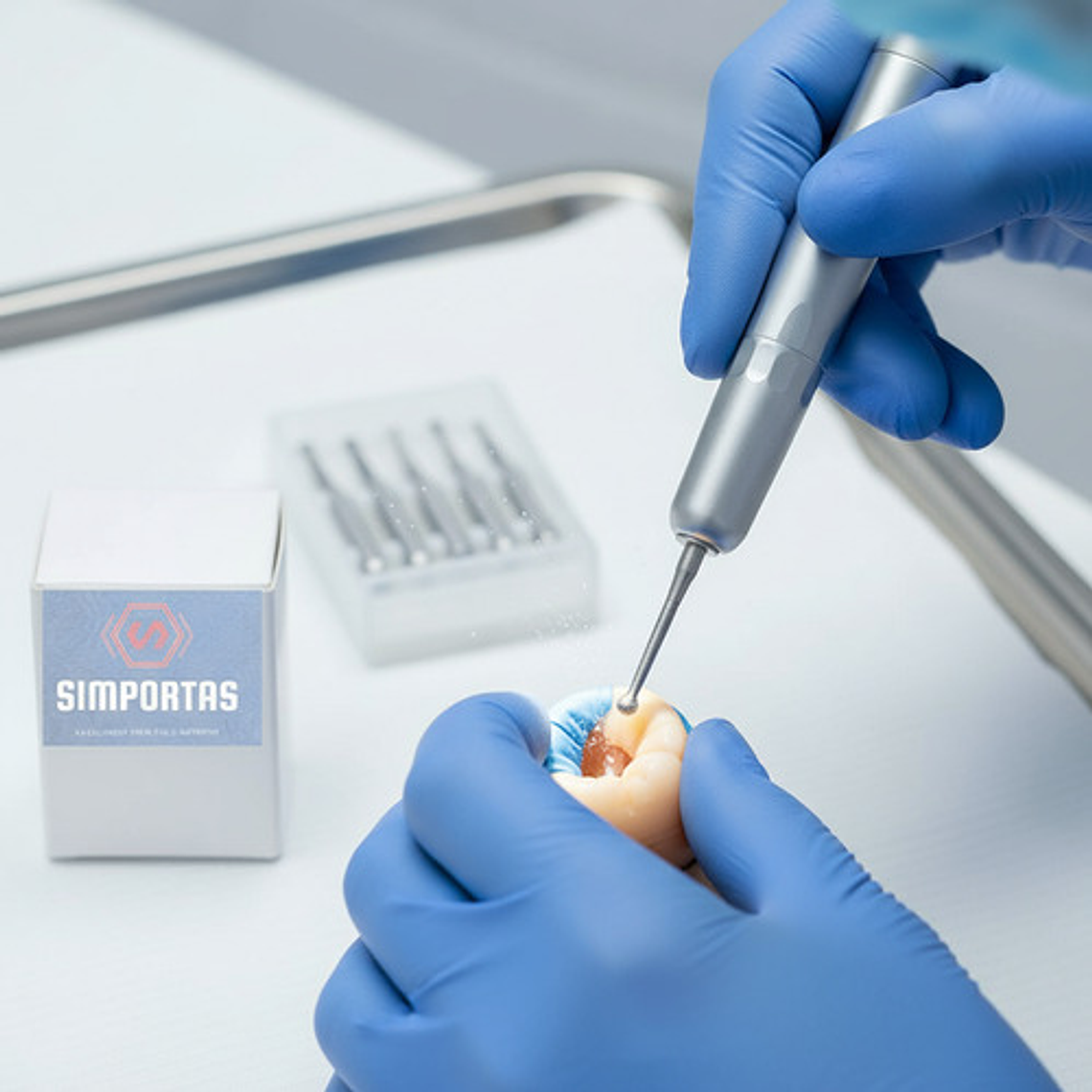 Fresas Carbide Baja Velocidad Odontología Set 5u Santiago 9