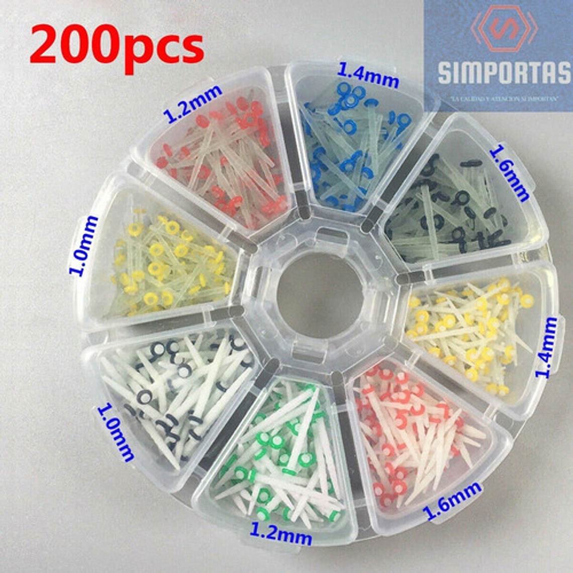 Set Xl Postes Fibra De Vidrio Dental 200u Rueda Santiago 2