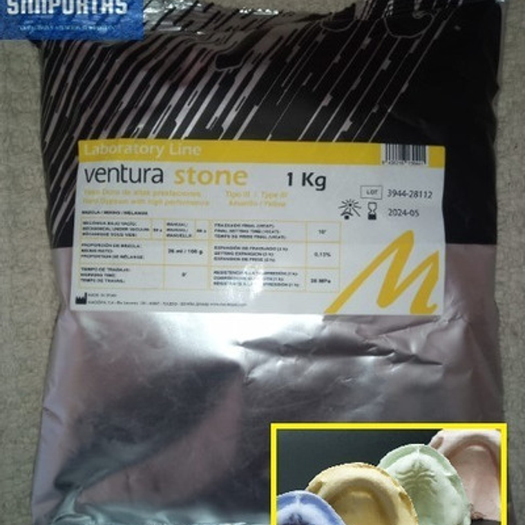 Yeso Piedra Amarillo Tipo Iii Precisión 1 Kg. Santiago 1