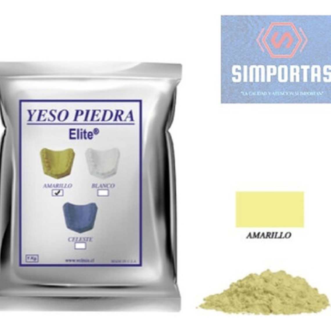 Yeso Piedra Amarillo Tipo Iii Precisión 1 Kg. Santiago 2