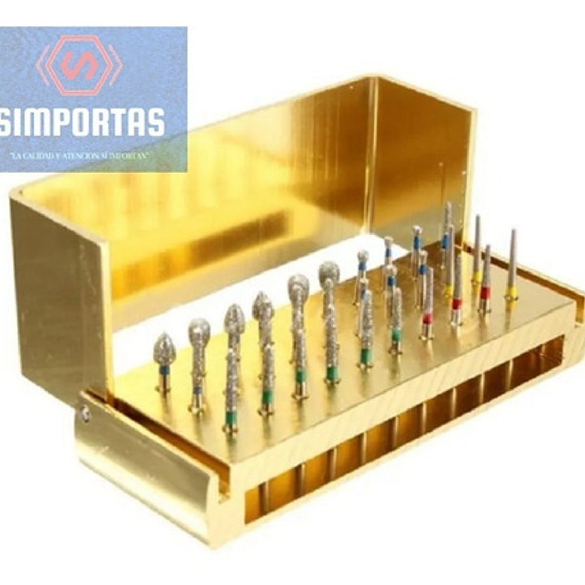 Fresas Dentales Alta Velocidad 30 Unidades Y Fresario Stgo.  2