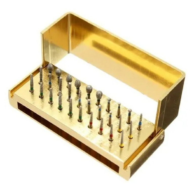 Fresas Dentales Alta Velocidad 30 Unidades Y Fresario Stgo.  3