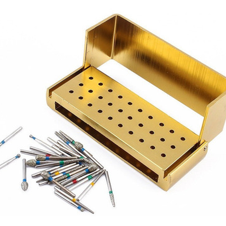 Fresas Dentales Alta Velocidad 30 Unidades Y Fresario Stgo.  6