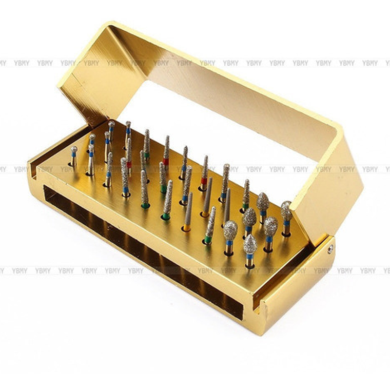 Fresas Dentales Alta Velocidad 30 Unidades Y Fresario Stgo.  7