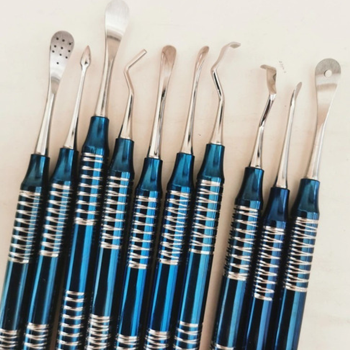 Elevadores De Seno Maxilar Set Azul 10 Piezas Calidad Stgo. 8