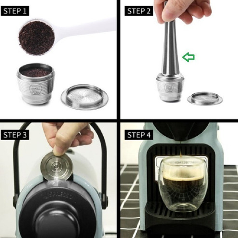 Apisonador Acero Para Capsula Nespresso Reutilizable Stgo. 3