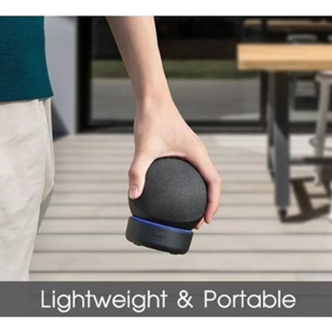 Base Inalámbrica Recargable Compatible Con Echo Dot 4ta. G. 9