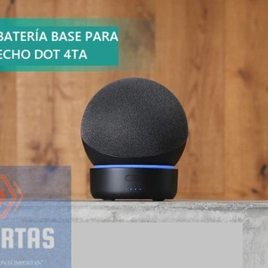 Base Inalámbrica Recargable Compatible Con Echo Dot 4ta. G. 14
