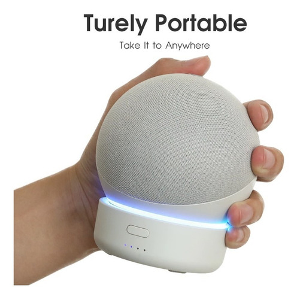 Base Inalámbrica Recargable Compatible Con Echo Dot 4ta. G. 24