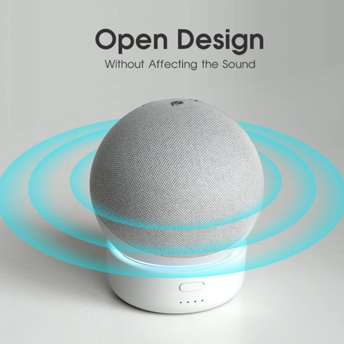 Base Inalámbrica Recargable Compatible Con Echo Dot 4ta. G. 25