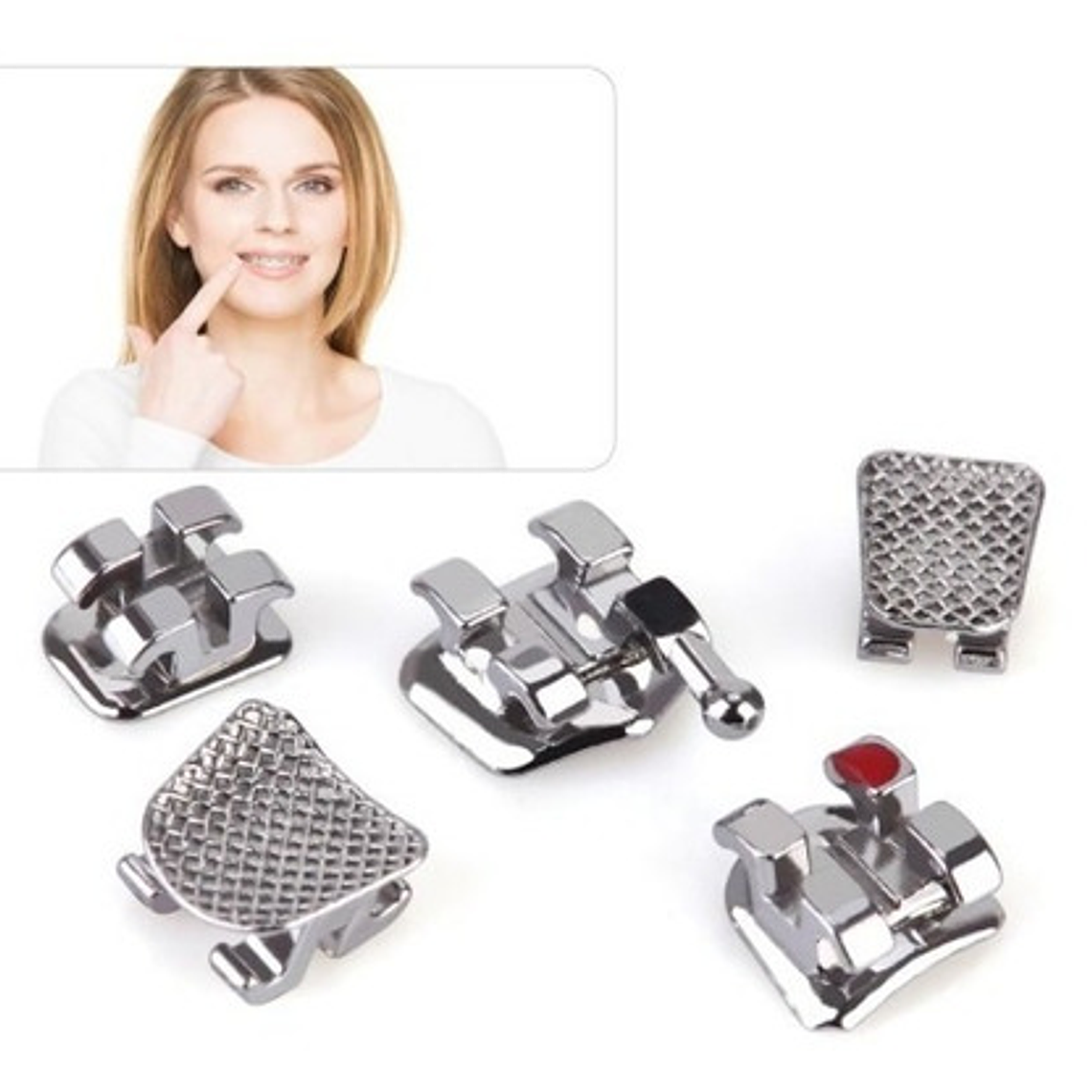 Brackets Ortodoncia Metálicos Roth Mtb 0.22 Azdent Santiago 3