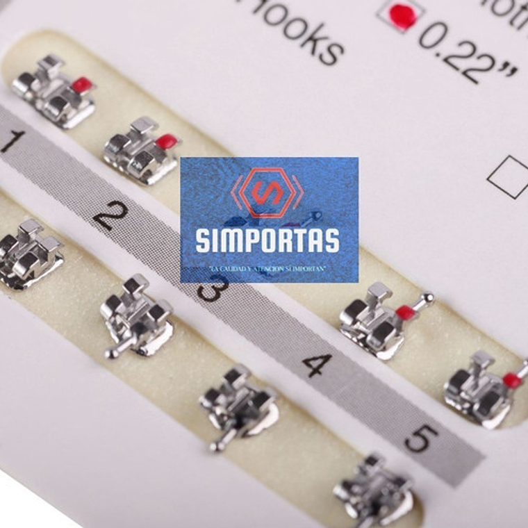 Brackets Ortodoncia Metálicos Roth Mtb 0.22 Azdent Santiago 10