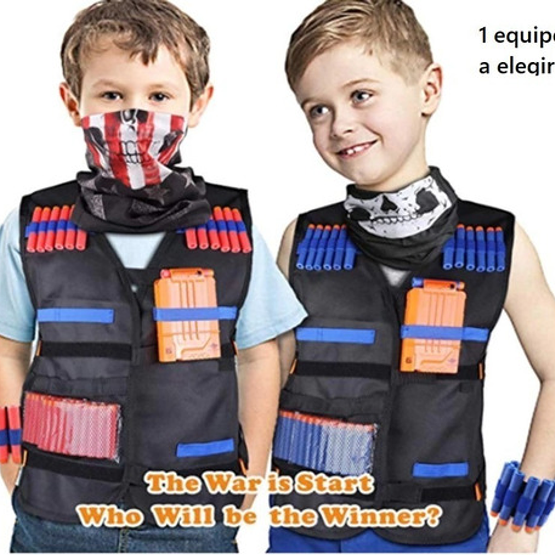 Chaleco Táctico Para Pistola Nerf Nstrike Elite Con Dardos  3