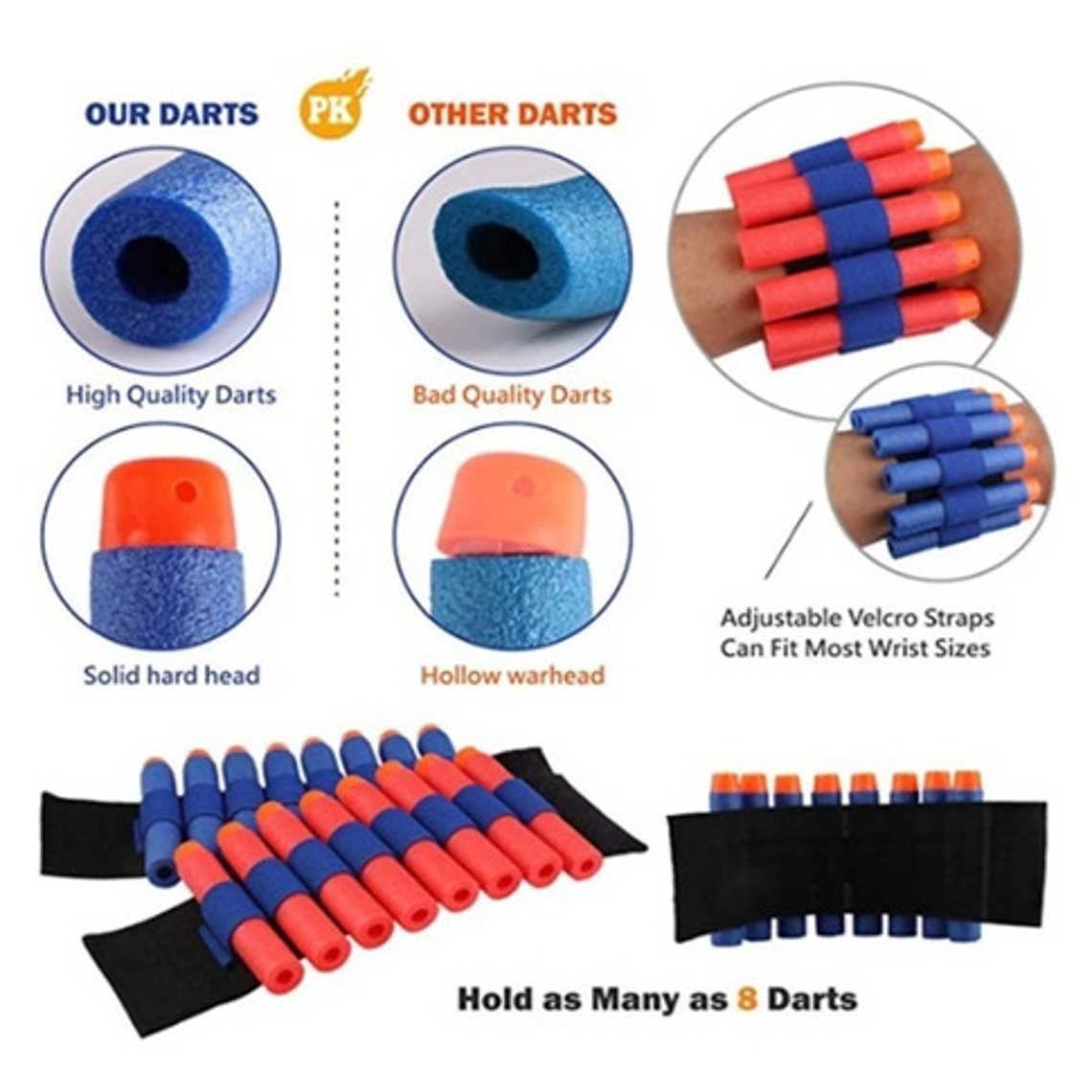 Chaleco Táctico Para Pistola Nerf Nstrike Elite Con Dardos  6