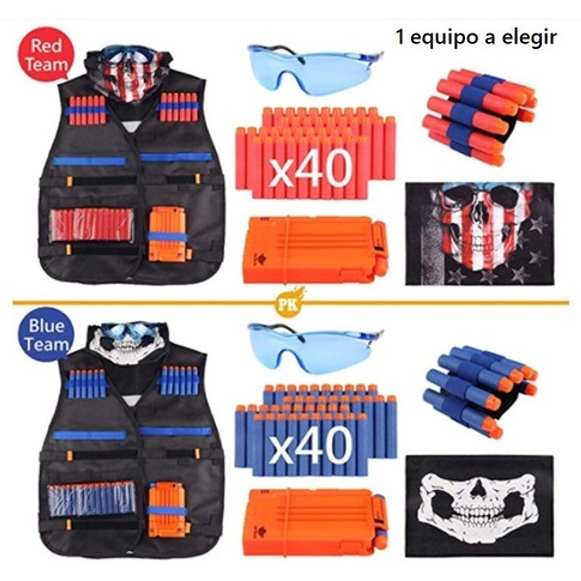 Chaleco Táctico Para Pistola Nerf Nstrike Elite Con Dardos  16