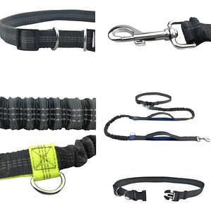 Cinturón Correa Resistente Correr Con Tu Perro Doble Gancho 