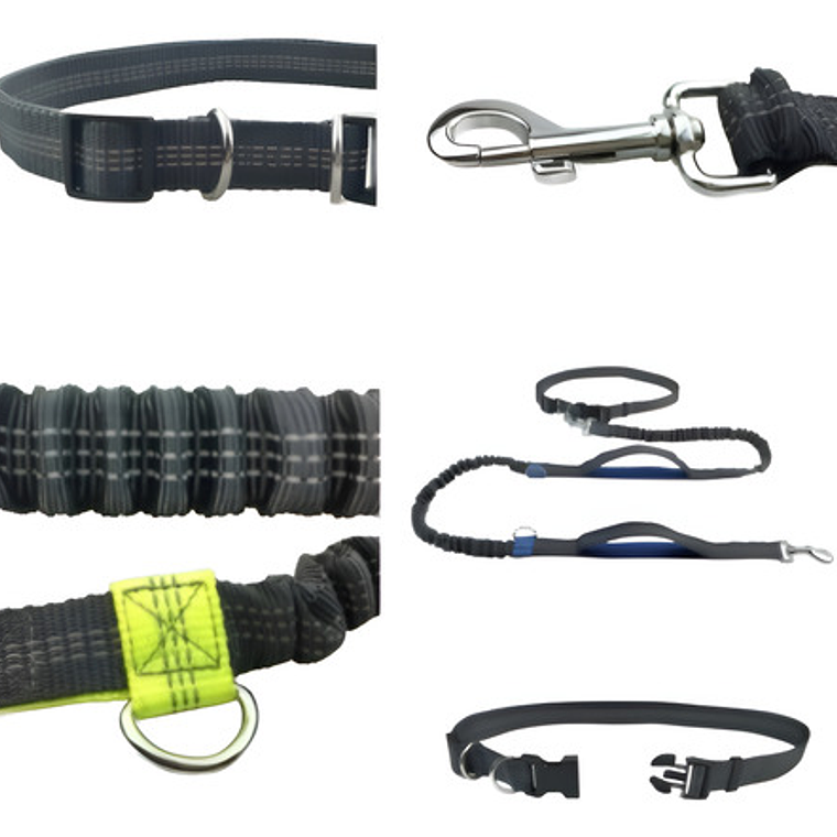 Cinturón Correa Resistente Correr Con Tu Perro Doble Gancho  1