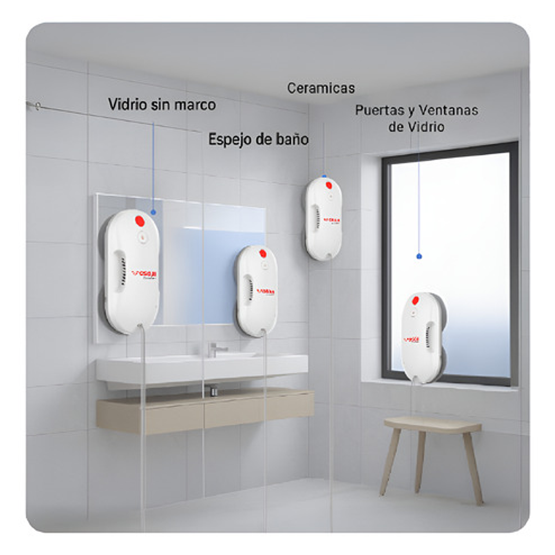 Robot Limpia Vidrios Ventanas Osoji Mado Nuevo Modelo Stgo. 2