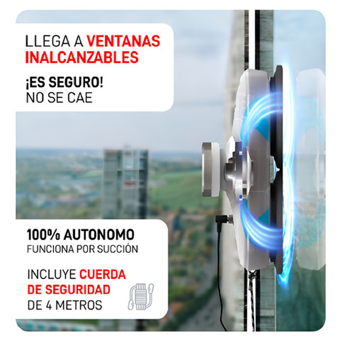 Robot Limpia Vidrios Ventanas Osoji Mado Nuevo Modelo Stgo. 4