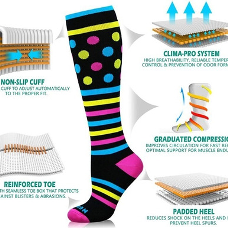 Medias Compresivas Calcetas Diseño Calidad Santiago 4