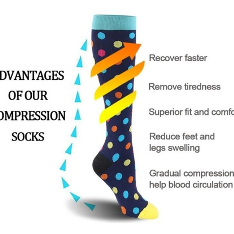 Medias Compresivas Calcetas Diseño Calidad Santiago 36