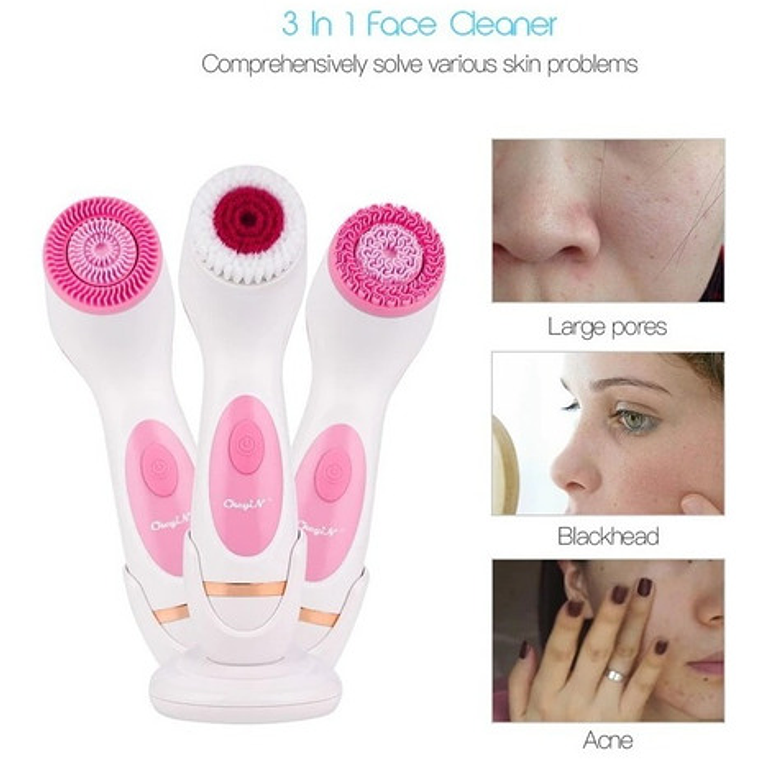 Cepillo Spa Facial Limpieza Recargable Giratorio El Mejor  2