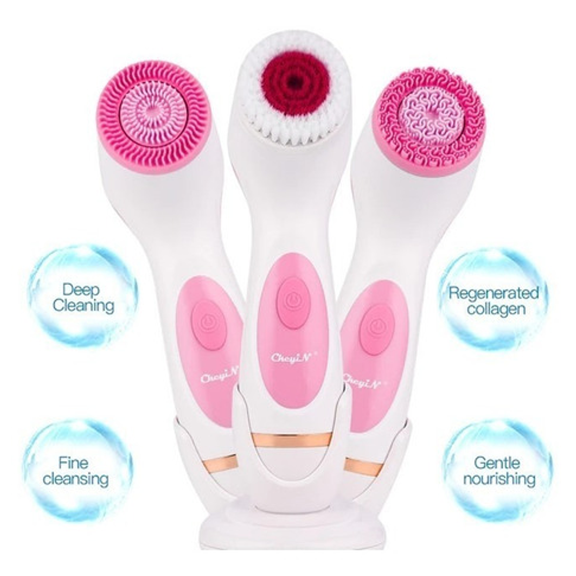 Cepillo Spa Facial Limpieza Recargable Giratorio El Mejor  5