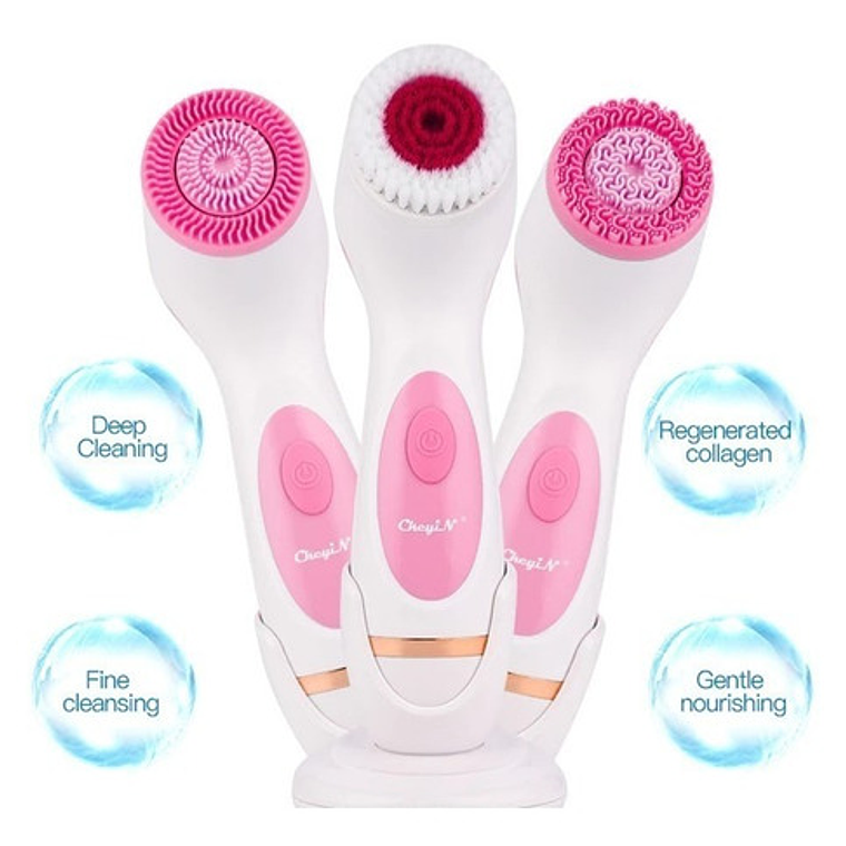 Cepillo Spa Facial Limpieza Recargable Giratorio El Mejor  5