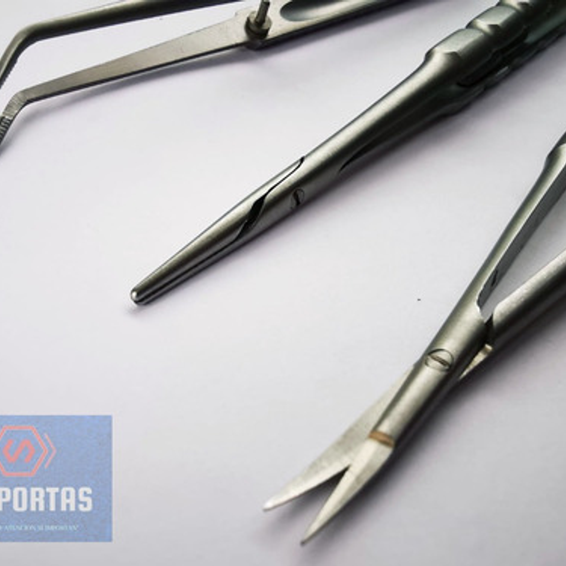 Kit Quirúrgico 3 Piezas Castroviejo Pinza Tijeras 18cm Stgo. 5