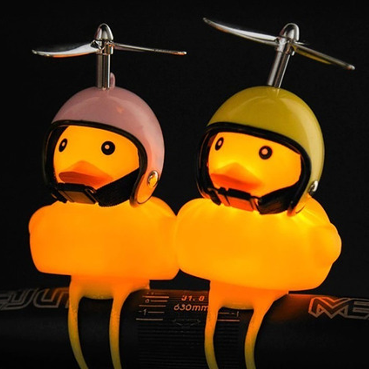 Luz Para Bicicleta Patito Sonora Divertido Santiago 3