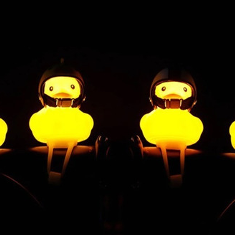 Luz Para Bicicleta Patito Sonora Divertido Santiago 17