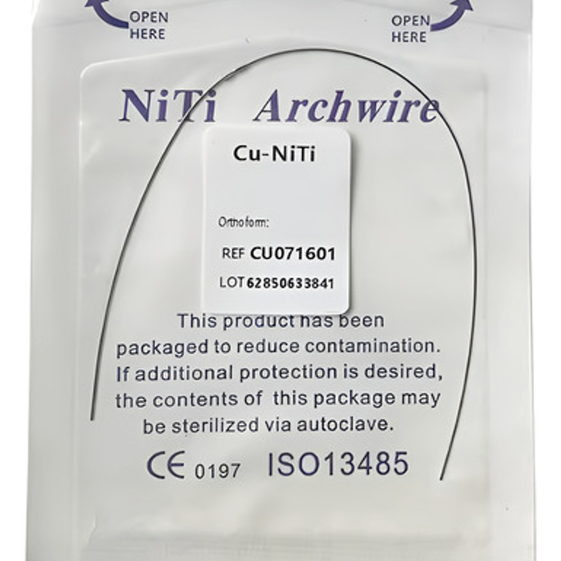 Arco Ortodoncia Cobre Niti Redondo Único Santiago 1