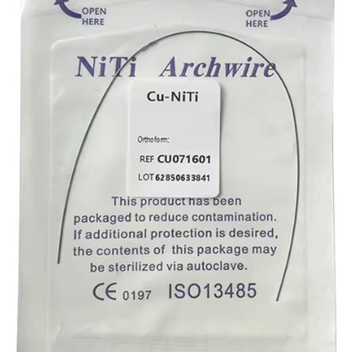 Arco Ortodoncia Cobre Niti Redondo Único Santiago 2
