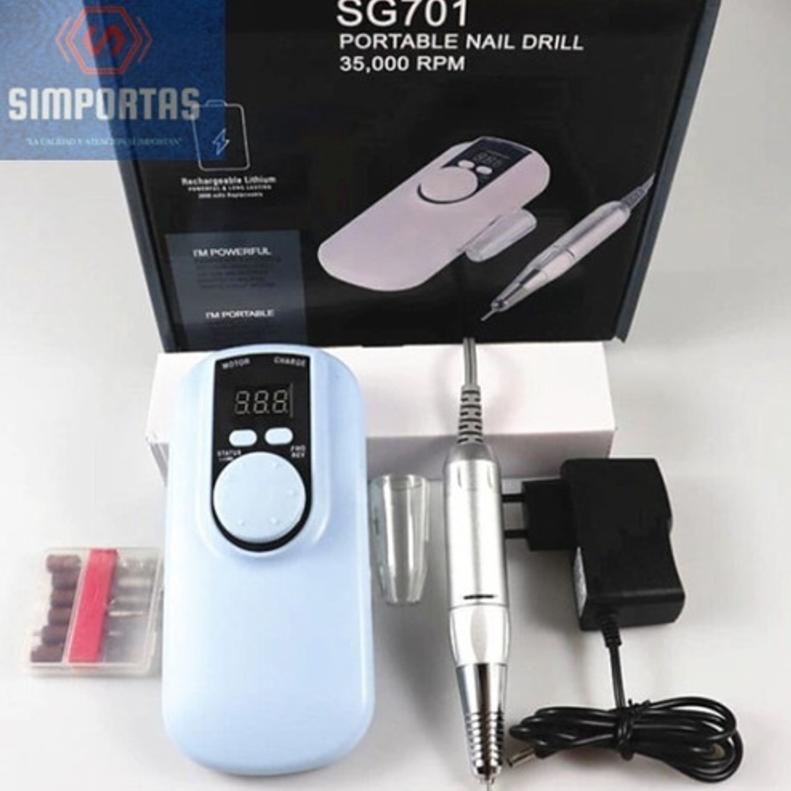 Micromotor Eléctrico Único Recargable 35000rp Torno Portátil 2