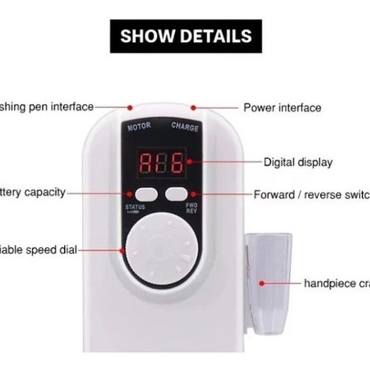 Micromotor Eléctrico Único Recargable 35000rp Torno Portátil 5