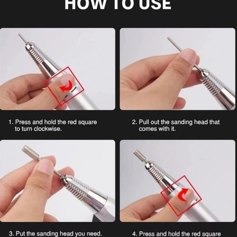 Micromotor Eléctrico Único Recargable 35000rp Torno Portátil 8