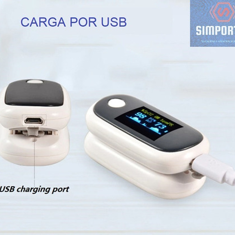 Oximetro Pulso Usb Saturómetro Recargable Calidad Santiago 2
