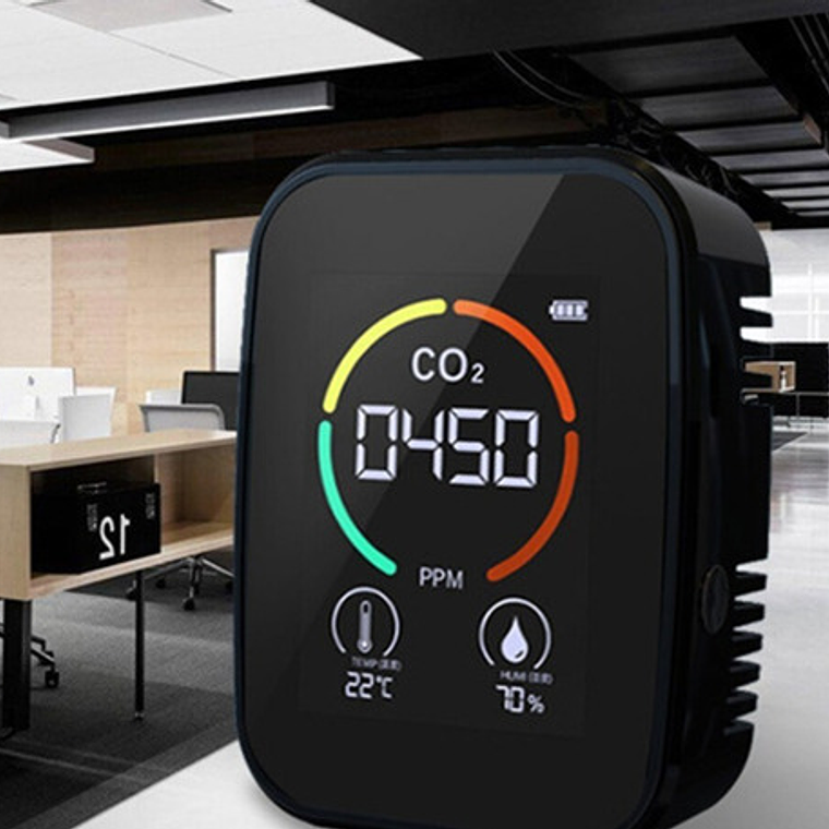 Detector Portátil Co2 Medidor Dióxido De Carbono Aire Stgo. 2